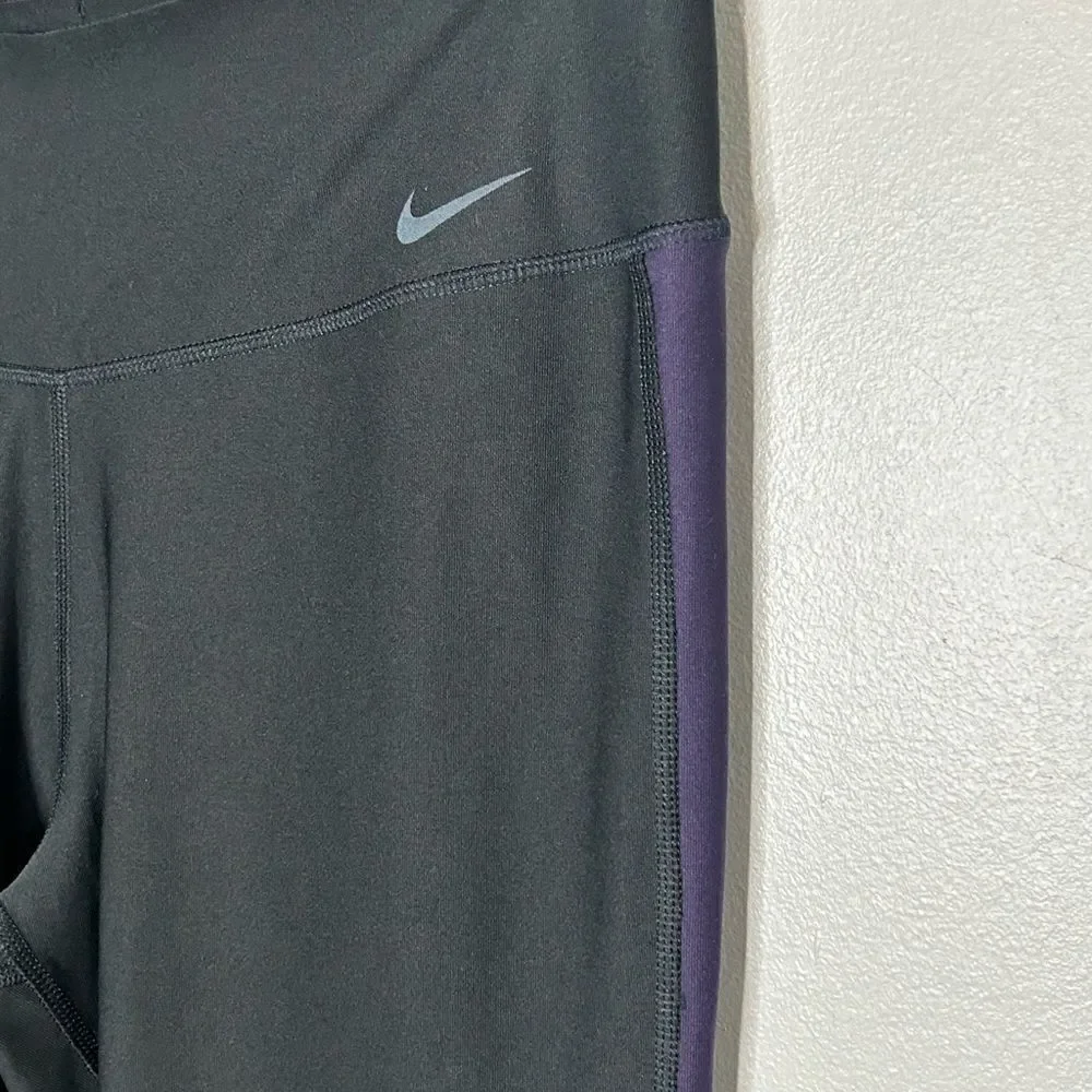 Nike Purple Side Stripe Power Train Tights